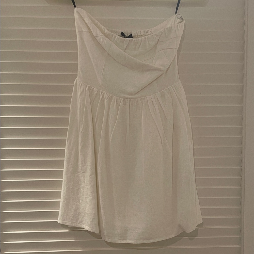 Forever21 Strapless Mini Dress - Off White (NWOT)